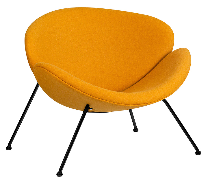 Кресло обеденное DOBRIN 72-LMO EMILY (желтое, черное)