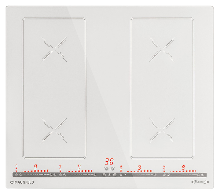 Варочная панель индукционная Maunfeld CVI594SB2WHA Inverter белая