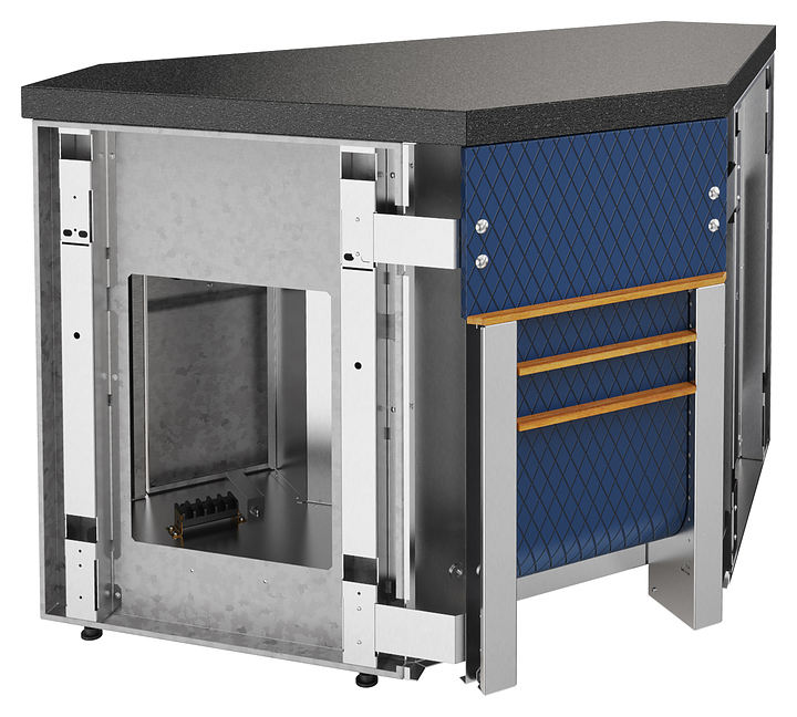 Прилавок нейтральный угловой Refettorio Case RU20AS90