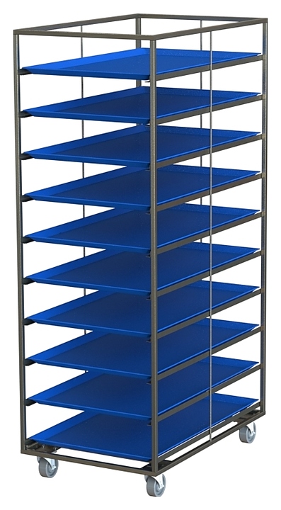 Тележка-шпилька для термоконтейнеров MetallCart ON03 для морозильных камер