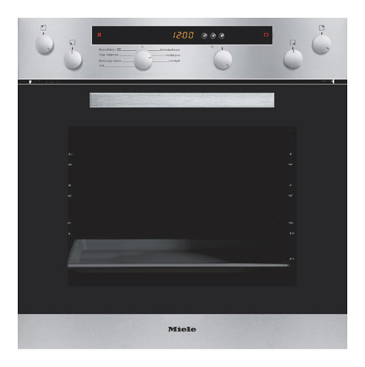 Зависимый электрический духовой шкаф Miele H 4240 E сталь