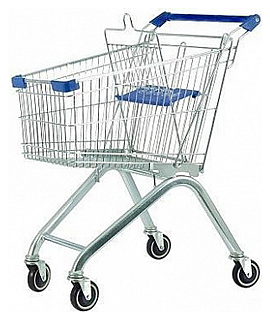 Тележка с детским сиденьем Carteno AF 60л синяя