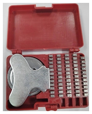 Комплект литер с колесом тиснения Hualian