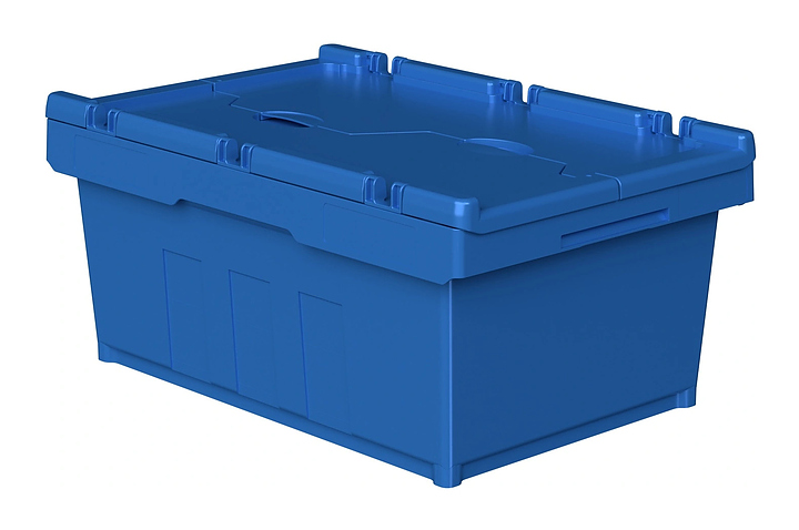 Контейнер iPlast INSTORE KVR-6422 600x400x245 мм усиленное дно, с крышкой