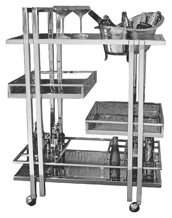 Тележка сервировочная P.L. Proff Cuisine SBT 40222 Hotelware 81х50х112 см (нерж. сталь)