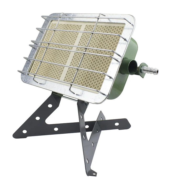 Горелка инфракрасного  излучения Солярогаз ГИИ-2.9 Н САВО с подставкой 265х180х250 мм зеленый