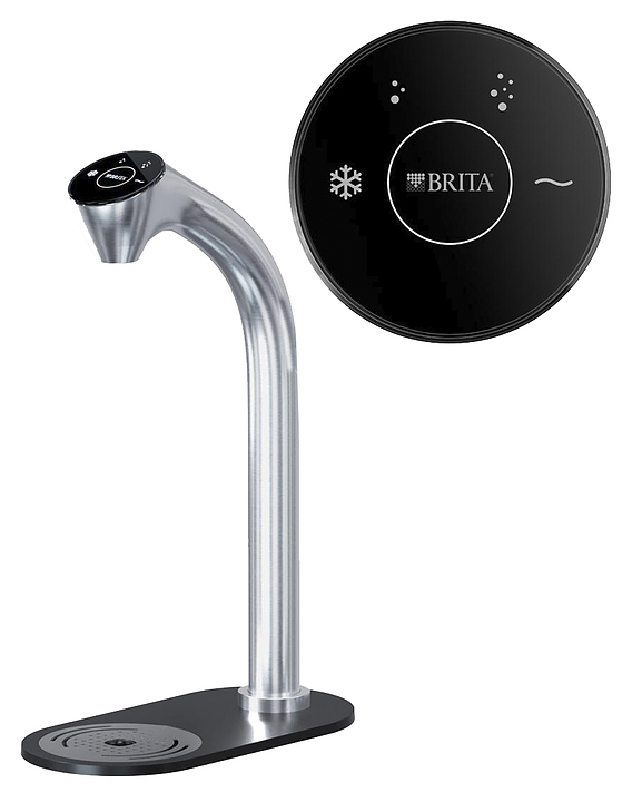 Система подачи воды встраиваемая Brita Extra C-Shape still + sparkling (высокий кран)