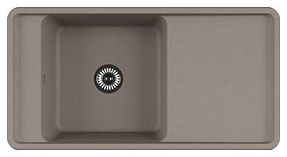 Кухонная мойка AQUATON Беллис 1A725132BS250 97 серый шёлк