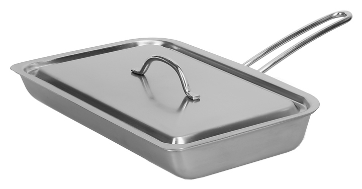 Сковорода для рыбы Luxstahl 280x186х42 (с антипригарным покрытием)