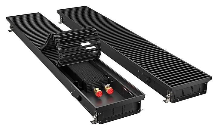 Конвектор внутрипольный Royal Thermo ATRIUM-75/200/1000-DG-U-BL