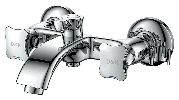 Смеситель для ванны с душем D&K Hessen Grimm DA1383201 хром