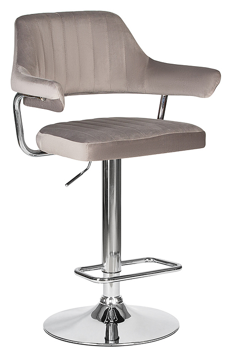 Стул барный DOBRIN 5019-LM-N CHARLY (серый велюр) 2 шт.