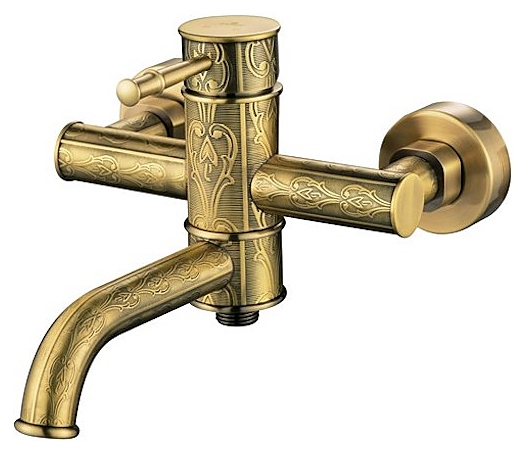 Смеситель для ванны с душем Kaiser Milos 51022-1An бронза