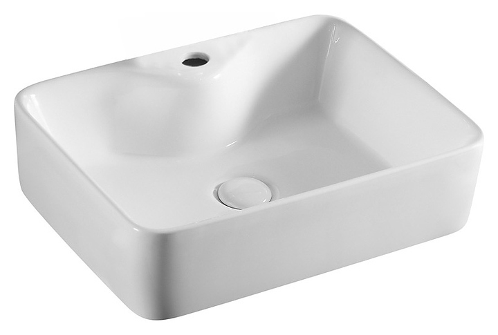 Раковина накладная Azario AZ4569A 49х38х13 см, фаянс