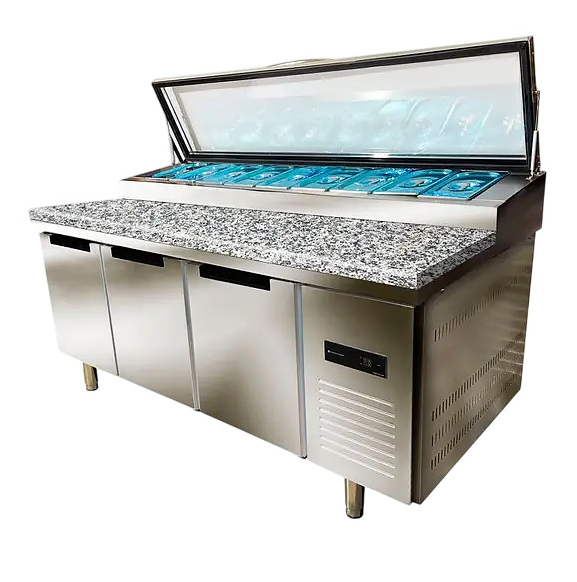 Стол холодильный для пиццы CLSY Saladetta 180 камень, 540 л нержавеющая сталь