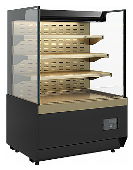 Витрина кондитерская Carboma KC70 VM 1,3-2 Standard без боковин, версия 2.0 горка (Bronze 9005/0109)