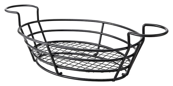Корзинка для подачи Sunnex MWI1108K 28х20 см h=9,5 см (металл) черная