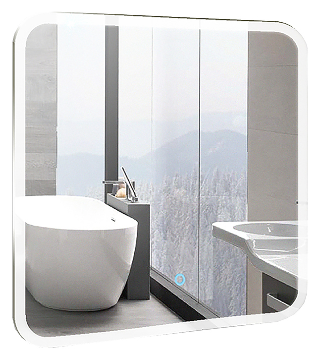 Зеркало Mixline Стив 80х68 см со светодиодной подсветкой и сенсорным выключателем