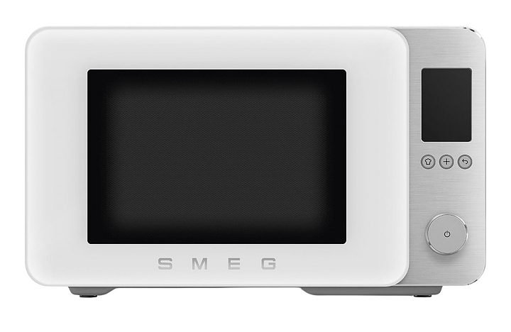 Микроволновая печь SMEG Collezione MOC02WHMEU 27 л с грилем и конвекцией, белый, матовый