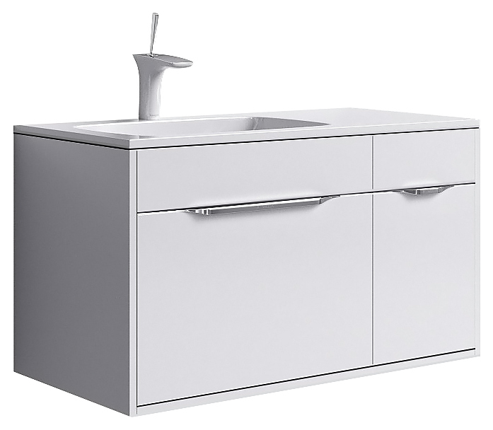 Тумба Aqwella Malaga Mal.01.09/L 91,4 см, белый