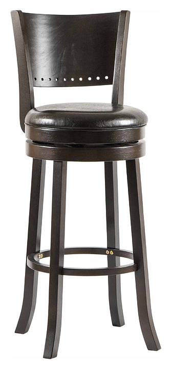 Стул барный DOBRIN 9292-LMU TONY BAR (черный, капучино)