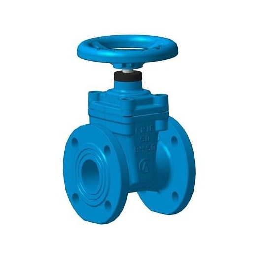 Задвижка чугун ЛМЗ 30ч39р МЗВ обрезиненный клин Ду 100 Ру16 Тмакс=150C фл SL12