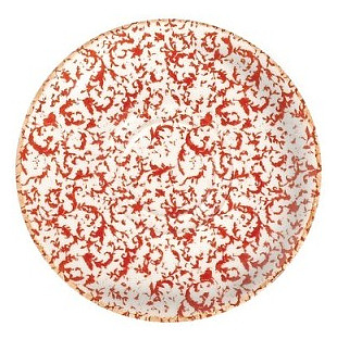 Блюдце ID Fine Venecia Maroon 20643-111216 16 см белый, красный
