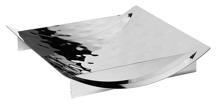 Блюдо для подачи Luxstahl Волны 300х300х55 мм (нерж. сталь)