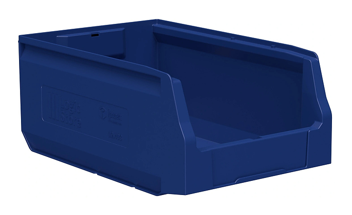Контейнер iPlast Logic Store 350x225x150 мм с отверстиями для перегородки, синий