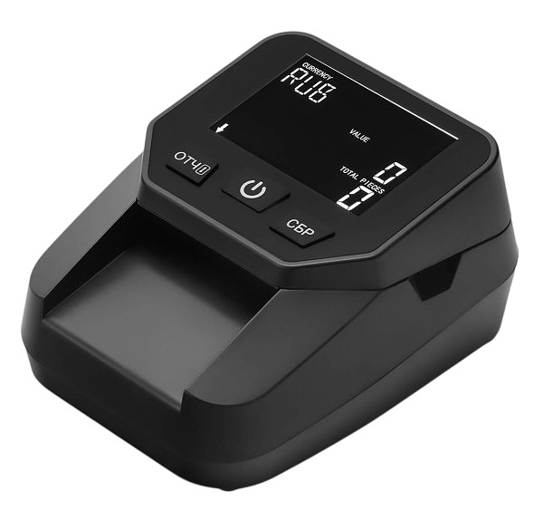 Детектор банкнот Mertech D-20A FLASH PRIME LCD без АКБ, черный