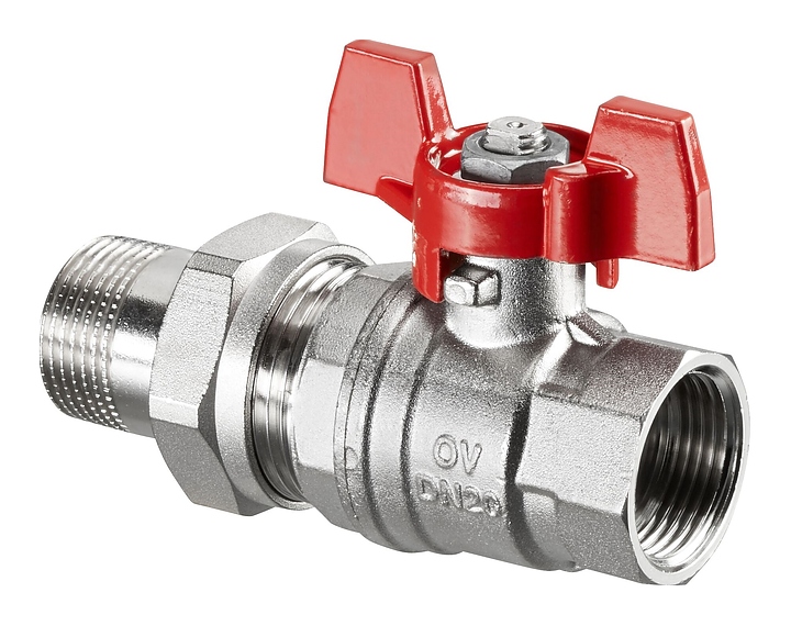 Кран шаровой Oventrop Optibal 1075808, ДУ 25, PN 16, G 1
