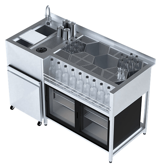 Станция коктейльная BARMADE Номер 2 Сотовый (1500х700х900 мм)