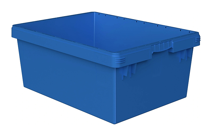 Контейнер iPlast INSTORE KV-8632.1 800x600x320 мм штабельный упор, голубой