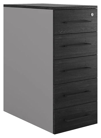 Тумба приставная КОБОР TS5-40/60 aluminum/wood