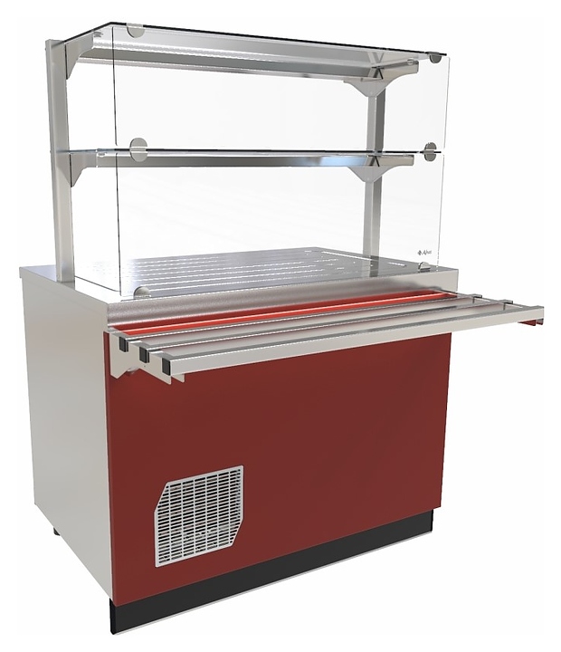 Прилавок-витрина холодильный Abat Сэйла ПВВ(Н)-70Е-06-НШ бордо