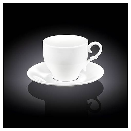Чашка чайная с блюдцем Wilmax WL-993104/AB