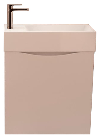 Тумба под раковину Art&Max Liberty-400-1D-SO-BL-R правая, белый глянец