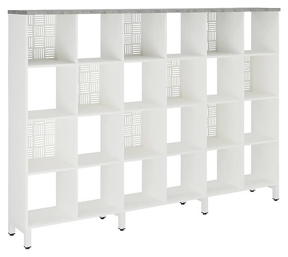 Стеллажная система КОБОР SQ-4X6 white/chicago