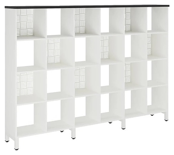 Стеллажная система КОБОР SQ-4X6 white/wood