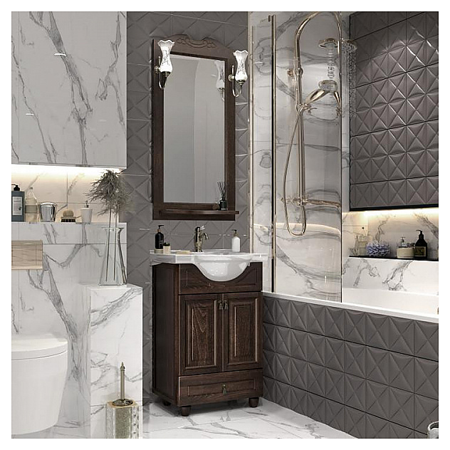 Гарнитур с объемной филенкой OPADIRIS Тибет 50, 4 предмета, орех антикварный