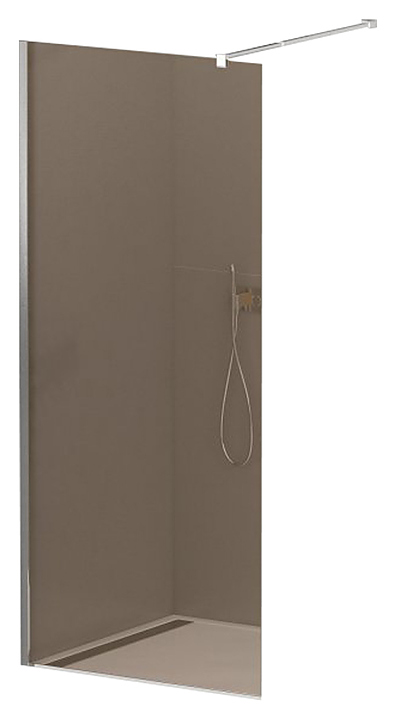 Перегородка душевая CEZARES LIBERTA-L-1-120-BR-Cr 120х195 см, стекло бронза, профиль хром