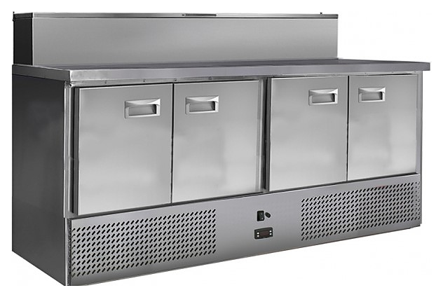 Стол холодильный для пиццы Finist СХСнпц-700-4 (10 GN 1/3 с крышкой)