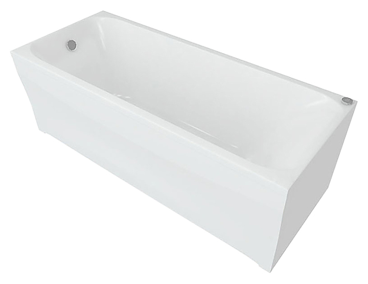 Ванна Aquatek Альфа 150 ALF150-0000025 150х70 см, слив слева, с фронтальным экраном, вклеенный каркас, акрил