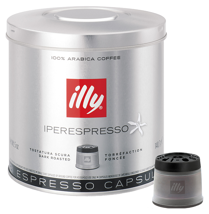 Кофе молотый в капсулах illy ipso home (арабика, темная обжарка, 21 капсула)