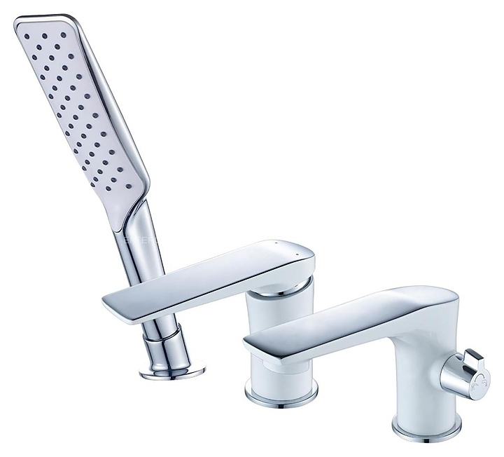 Смеситель для ванны и душа LEMARK Allegro LM5945CW встраиваемый на борт ванны, 3 отверстия, хром