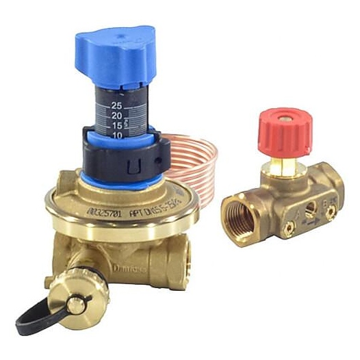 Комплект клапанов балансировочных DANFOSS автомат APT+CDT (ASV-PV+ASV-M) Ду 32 Ру16 ВР Kvs=6.3м3/ч б/ниппелей