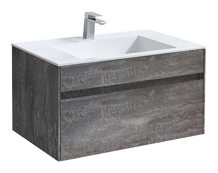 Тумба под раковину Vincea Chiara 800 G.Stone 79,2х47,6 см, подвесная, серый камень