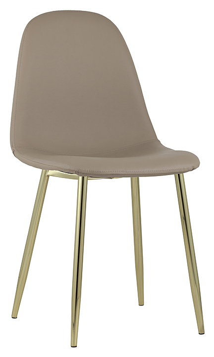 Стул Stool Group Валенсия экокожа коричневая золотые ножки