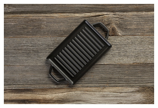 Сковорода-гриль Hosse HS DD HP 1522 BLACK MAT 15,5х22,5 см черная матовая