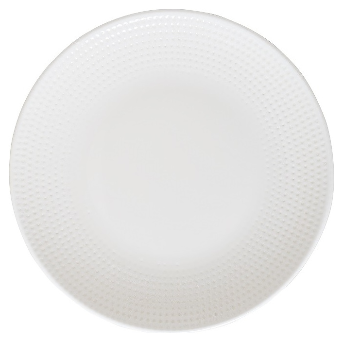 Тарелка Bonna White Pure Dot S-PRDGRM21DZ d=21 см (фарфор) белая